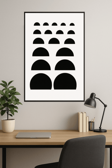 Geometryczna Czerń Północna - CasaNookDecor