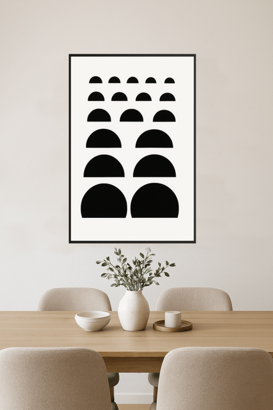 Geometryczna Czerń Północna - CasaNookDecor