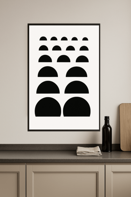 Geometryczna Czerń Północna - CasaNookDecor