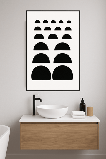 Geometryczna Czerń Północna - CasaNookDecor