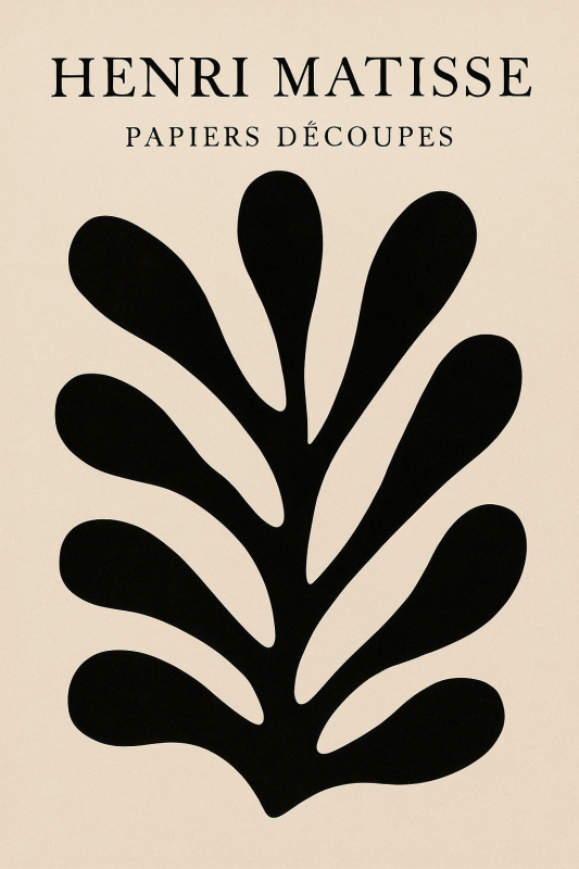 Henri Matisse Papiers Découpés Plakat Artystyczny - CasaNookDecor