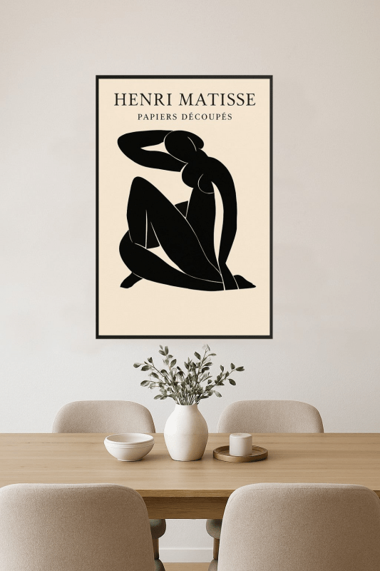 Henri Matisse Sztuka Silhouettek - CasaNookDecor