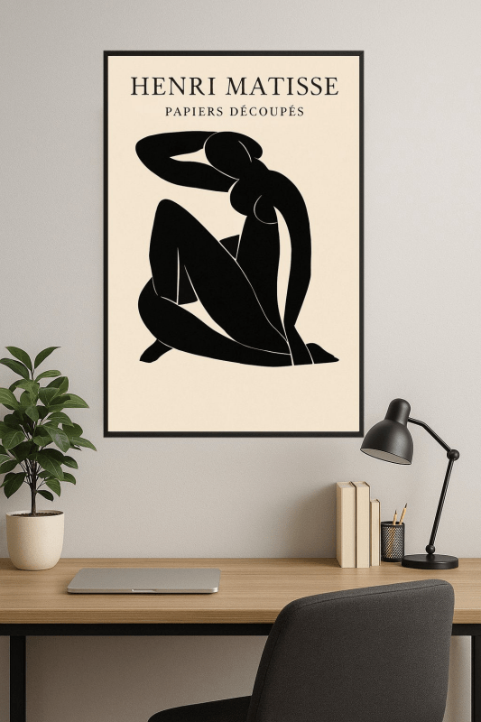Henri Matisse Sztuka Silhouettek - CasaNookDecor