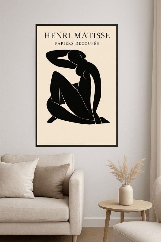 Henri Matisse Sztuka Silhouettek - CasaNookDecor