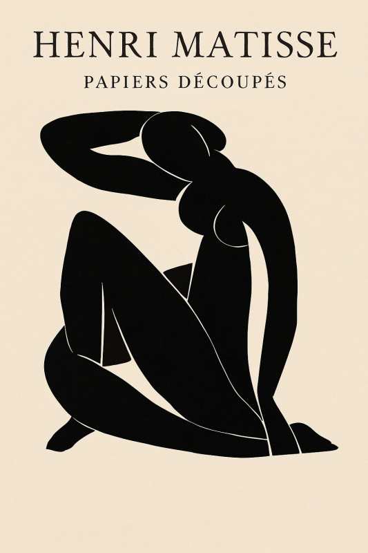 Henri Matisse Sztuka Silhouettek - CasaNookDecor