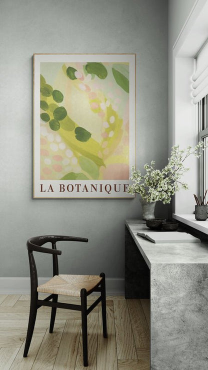 La Botanique – Abstrakcyjny Plakat Roślinny w Pastelowych Kolorach (B2)
