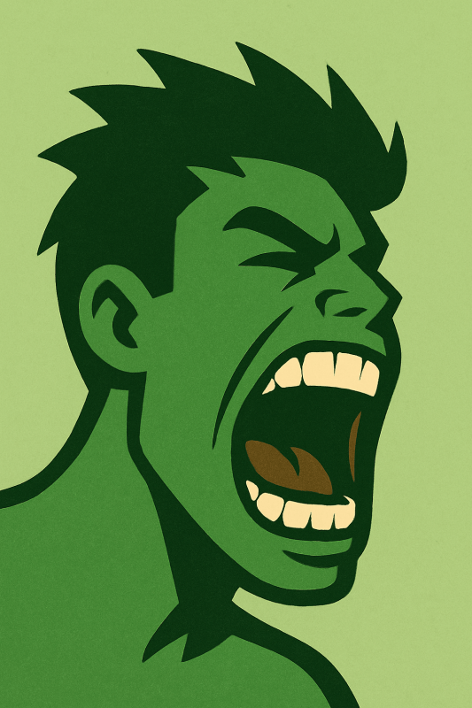 Hulk Minimalistyczny Plakat Artystyczny - CasaNookDecor