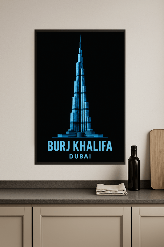 Ilustracja Burj Khalifa - CasaNookDecor