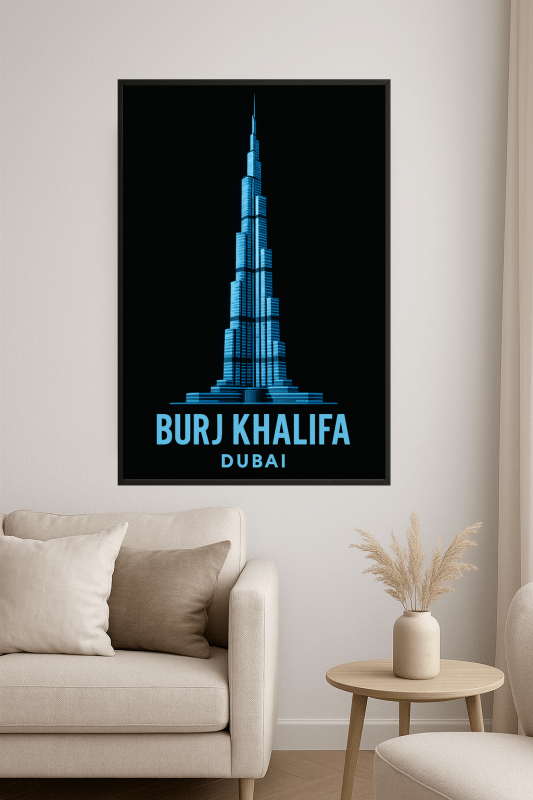 Ilustracja Burj Khalifa - CasaNookDecor