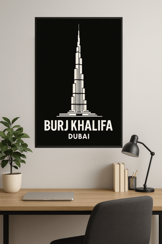 Ilustracja Burj Khalifa - CasaNookDecor