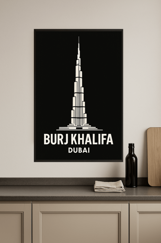 Ilustracja Burj Khalifa - CasaNookDecor