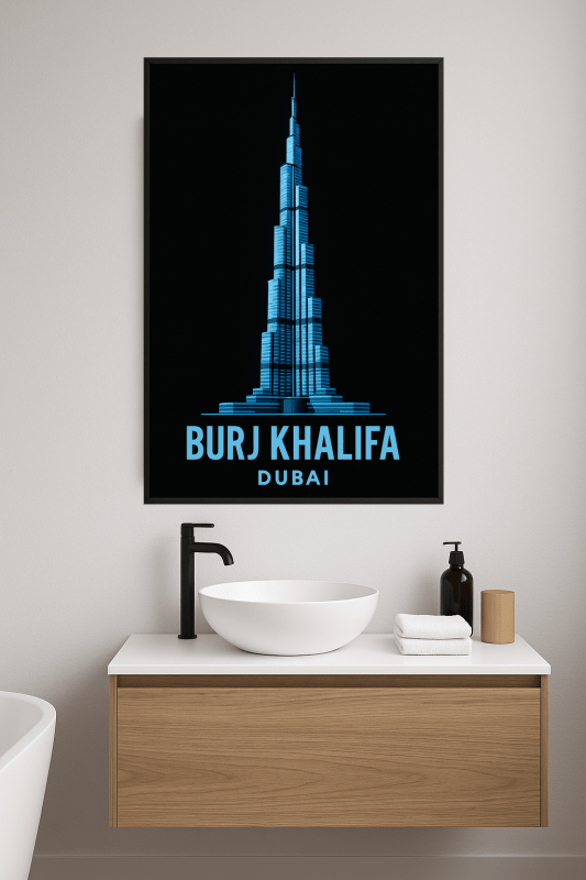 Ilustracja Burj Khalifa - CasaNookDecor
