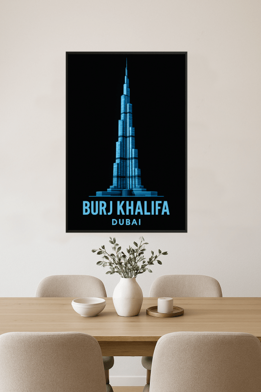 Ilustracja Burj Khalifa - CasaNookDecor