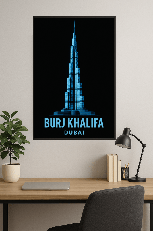 Ilustracja Burj Khalifa - CasaNookDecor