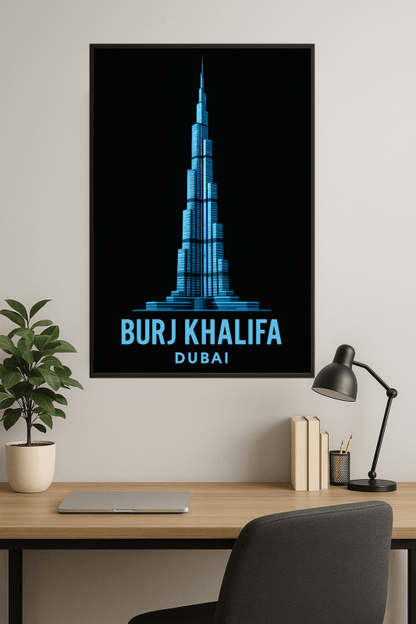 Ilustracja Burj Khalifa - CasaNookDecor