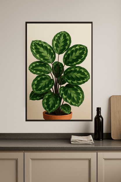 Ilustracja Calathea Roseopicta - CasaNookDecor