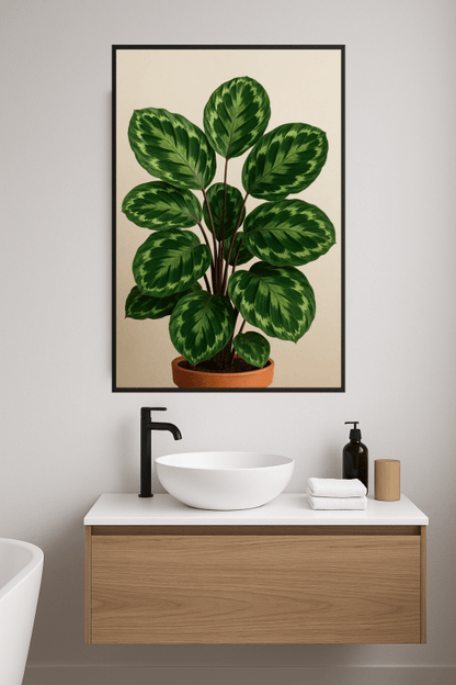 Ilustracja Calathea Roseopicta - CasaNookDecor