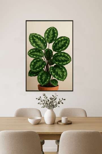 Ilustracja Calathea Roseopicta - CasaNookDecor