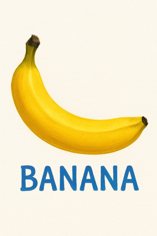 Ilustracja Dojrzałego Bananów - CasaNookDecor