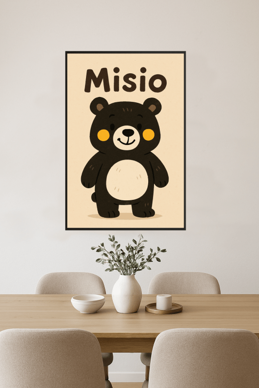 Ilustracja Misia Bear - CasaNookDecor
