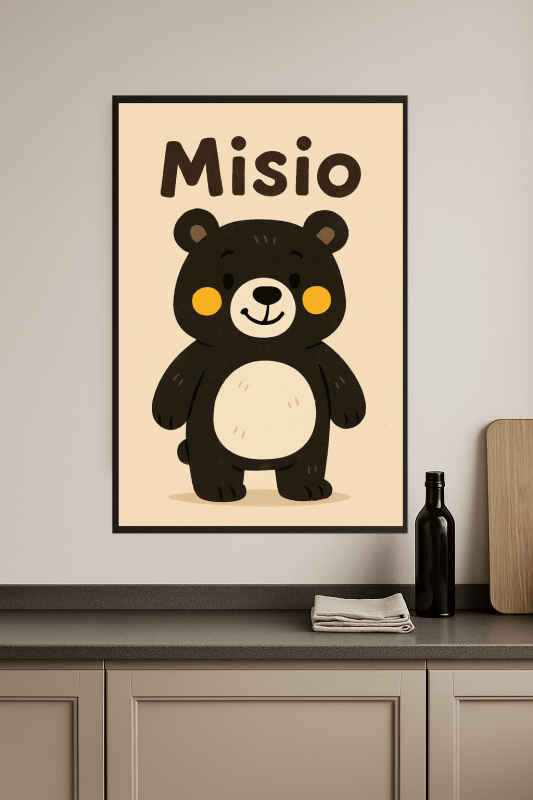 Ilustracja Misia Bear - CasaNookDecor