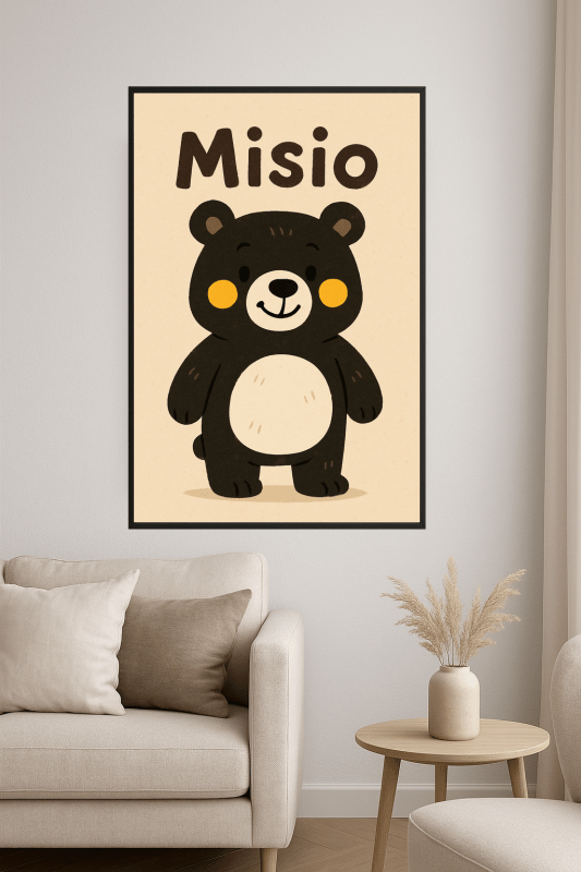 Ilustracja Misia Bear - CasaNookDecor