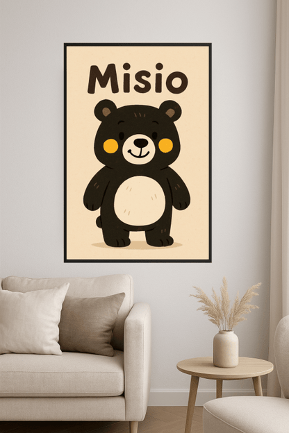Ilustracja Misia Bear - CasaNookDecor