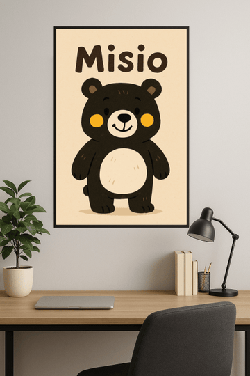 Ilustracja Misia Bear - CasaNookDecor