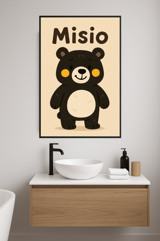 Ilustracja Misia Bear - CasaNookDecor