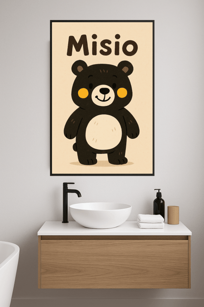 Ilustracja Misia Bear - CasaNookDecor