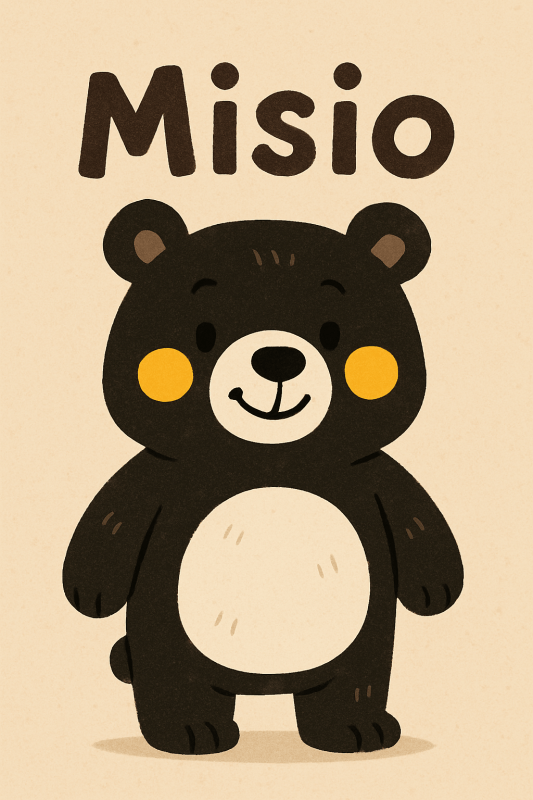 Ilustracja Misia Bear - CasaNookDecor
