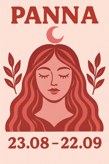 Ilustracja Panny Zodiakalnej - CasaNookDecor