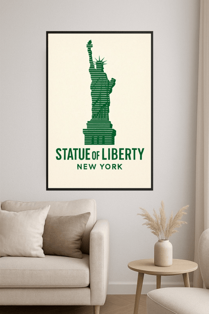 Ilustracja Statuy Wolności - CasaNookDecor