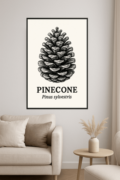 Ilustracja Szyszki Sosnowej - CasaNookDecor