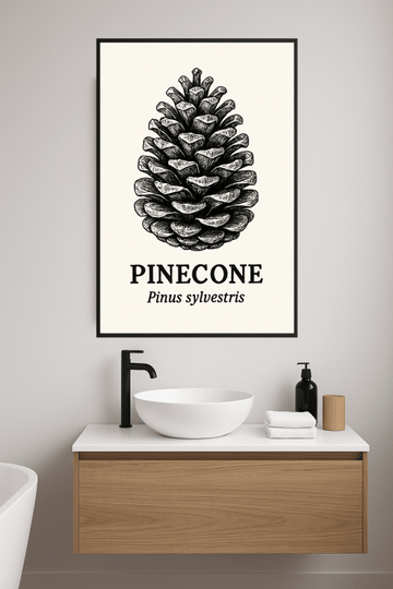 Ilustracja Szyszki Sosnowej - CasaNookDecor