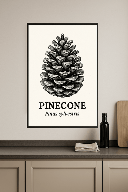 Ilustracja Szyszki Sosnowej - CasaNookDecor