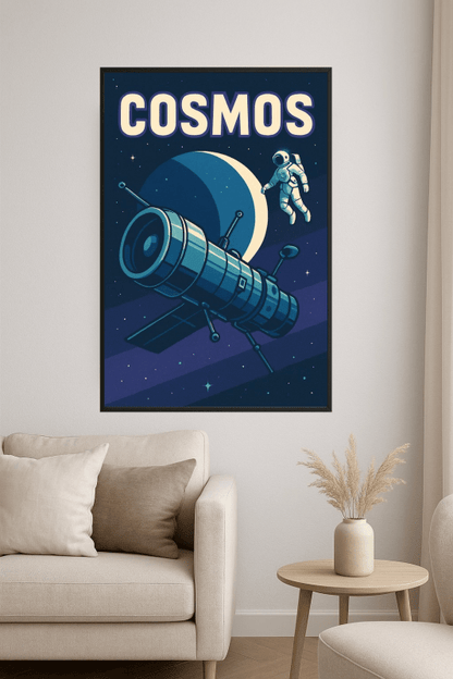 Ilustracja Teleskopu Kosmicznego Cosmos - CasaNookDecor
