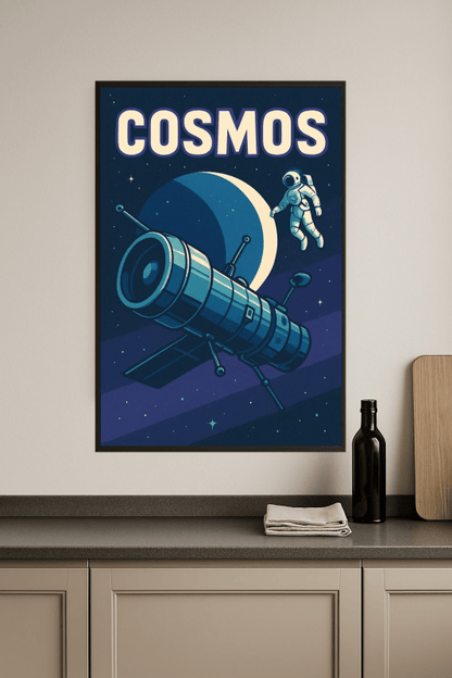 Ilustracja Teleskopu Kosmicznego Cosmos - CasaNookDecor