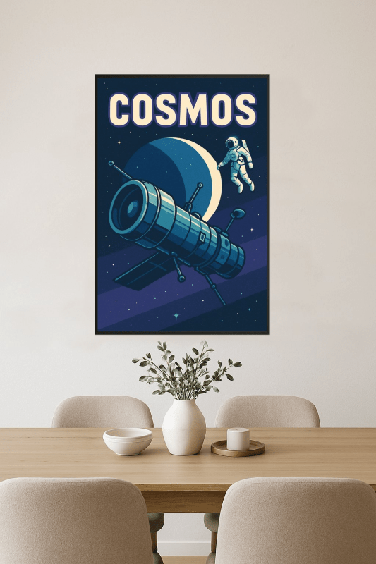 Ilustracja Teleskopu Kosmicznego Cosmos - CasaNookDecor