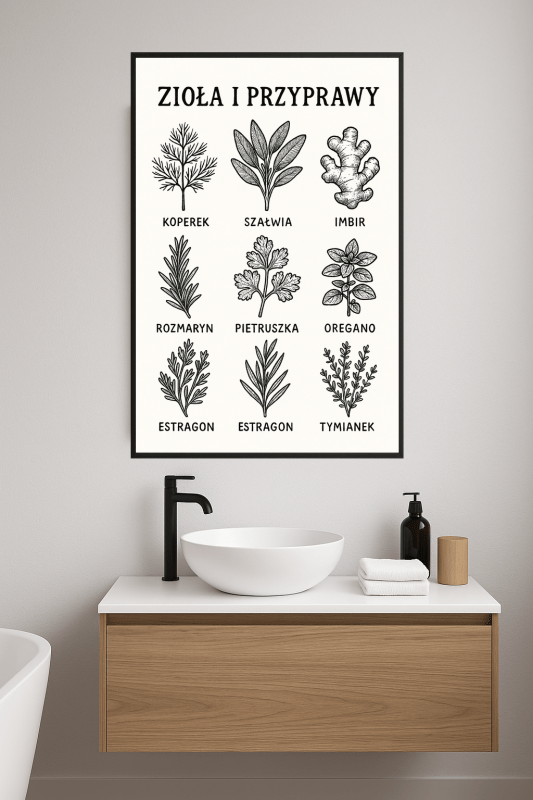 Ilustracja Ziół I Przypraw - CasaNookDecor