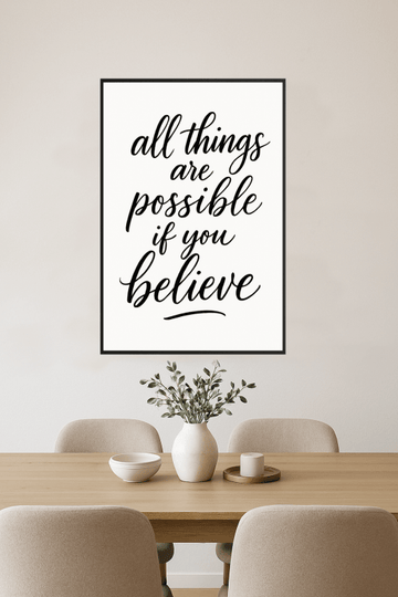 Inspirująca Sztuka Ścienna z Cytatami - CasaNookDecor