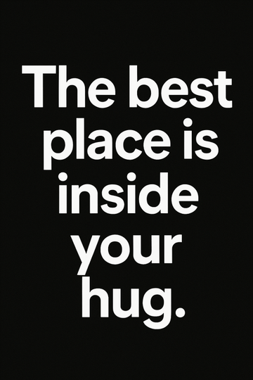 Inspirujący Plakat z Cytatem o Przytuleniu - CasaNookDecor