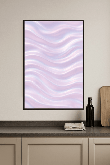Irydescencyjna Grafika Fali - CasaNookDecor