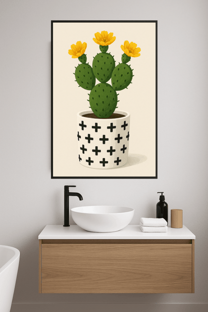 Kaktus W Dekoracyjnym Doniczce - CasaNookDecor