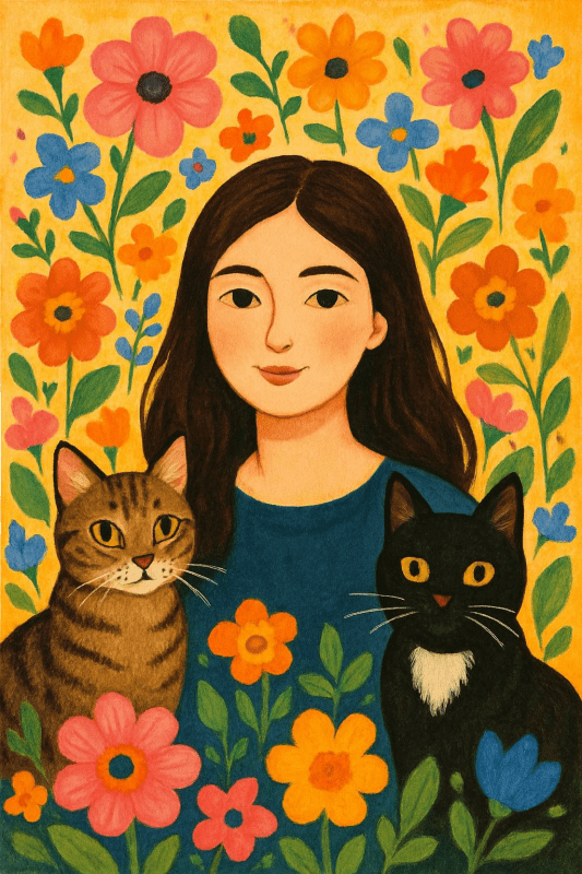 Kapryśny Kwiatowy Portret - CasaNookDecor