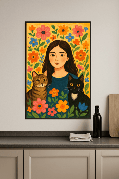 Kapryśny Kwiatowy Portret - CasaNookDecor