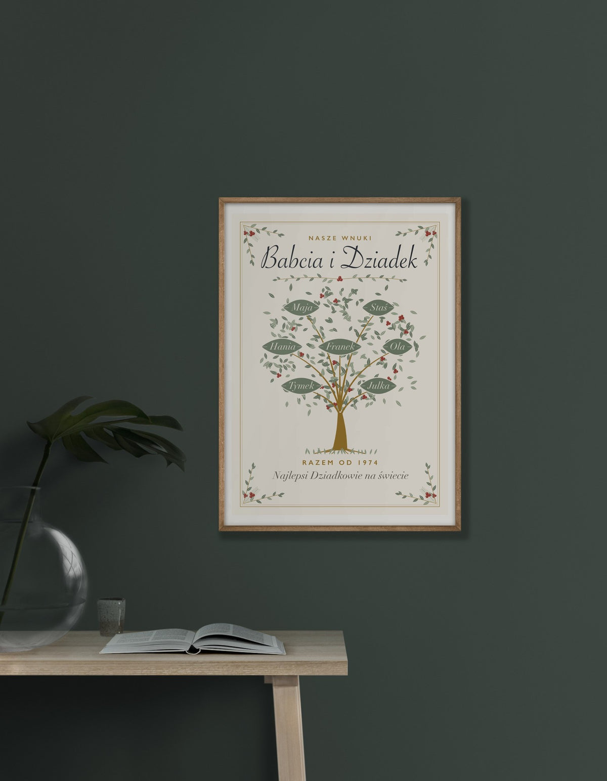 Plakat „Babcia i Dziadek” z imionami wnuków, zdjęcie 6