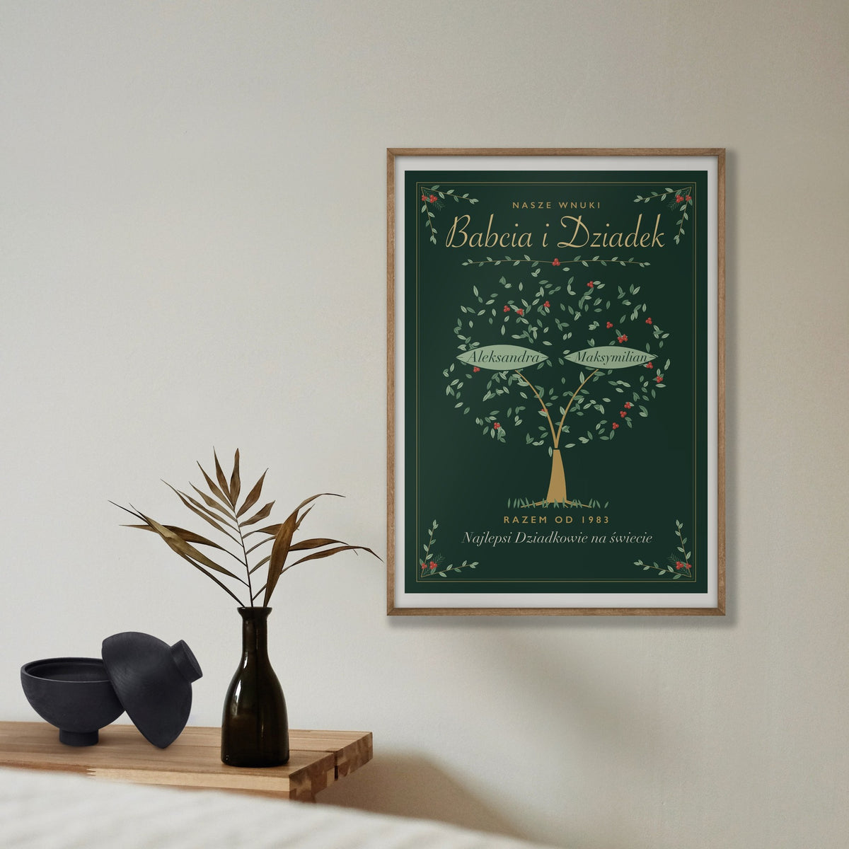 Plakat „Babcia i Dziadek” z imionami wnuków, zdjęcie 8 – plakat na ścianę