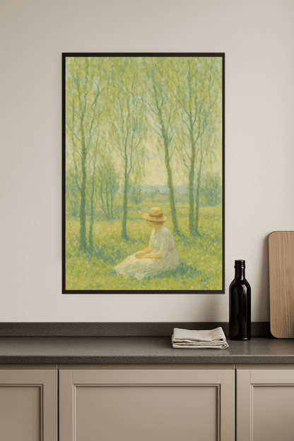 Kobieta Siedząca Pod Wierzbowymi Drzewami - CasaNookDecor