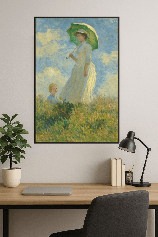 Kobieta Z Parasolą - CasaNookDecor